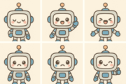 bilde av 6 roboter